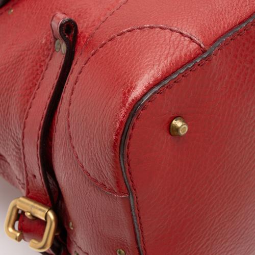 Chloe Leather Paddington Dome Satchel