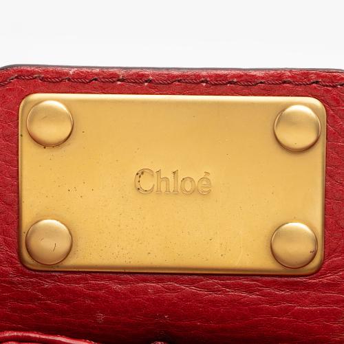 Chloe Leather Paddington Dome Satchel