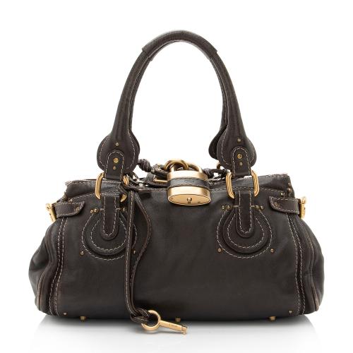 Chloe Leather Paddington Medium Satchel