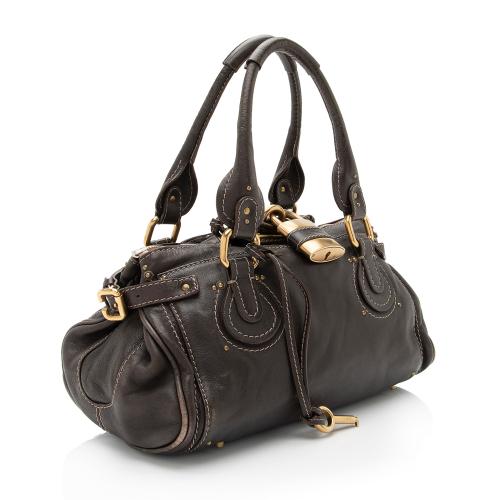 Chloe Leather Paddington Medium Satchel