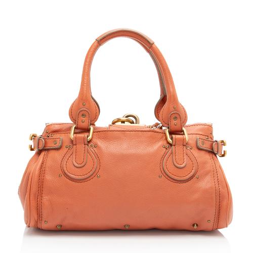 Chloe Leather Paddington Medium Satchel