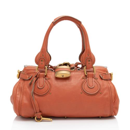 Chloe Leather Paddington Medium Satchel