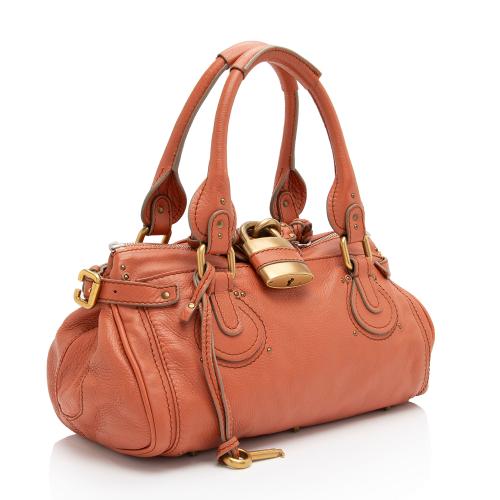 Chloe Leather Paddington Medium Satchel