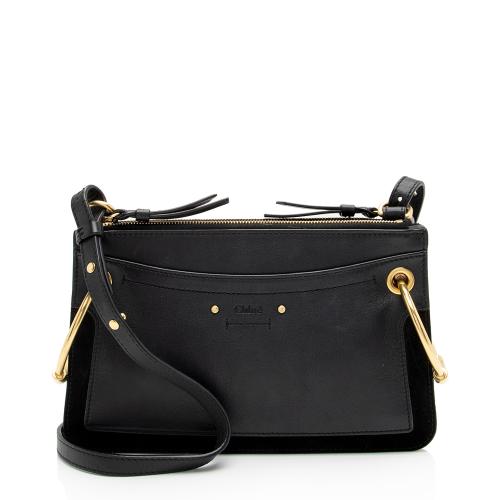 Chloe Leather Suede Roy Mini Shoulder Bag