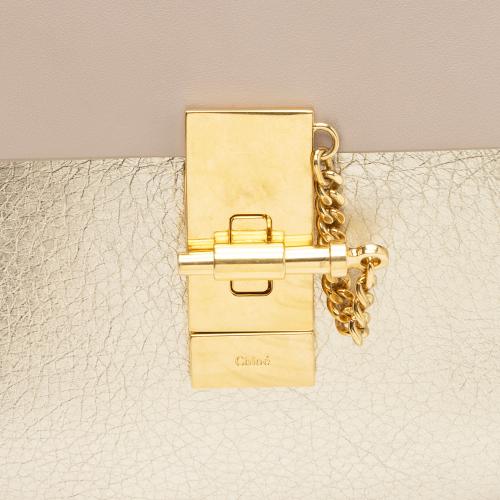 Chloe Metallic Lambskin Drew Mini Shoulder Bag