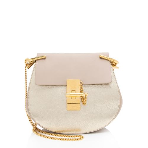 Chloe Metallic Lambskin Drew Mini Shoulder Bag