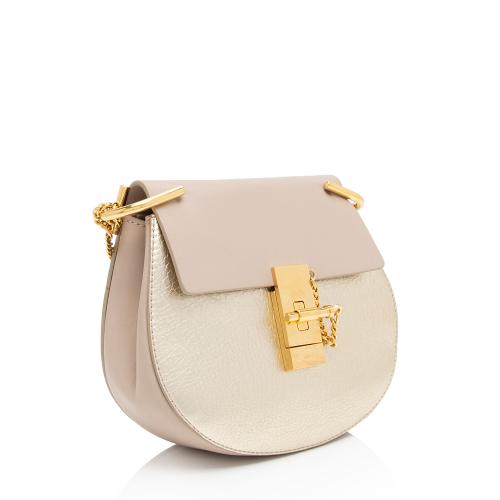 Chloe Metallic Lambskin Drew Mini Shoulder Bag