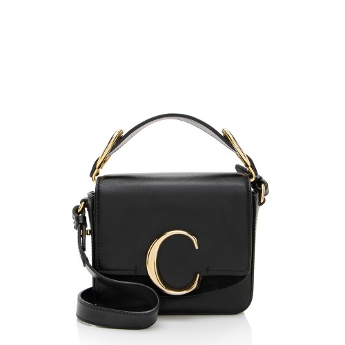 Chloe Shiny Calfskin C Mini Shoulder Bag