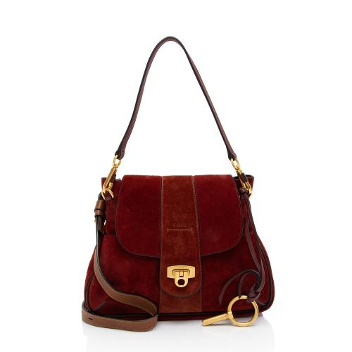 Chloe Suede Lexa Shoulder Bag