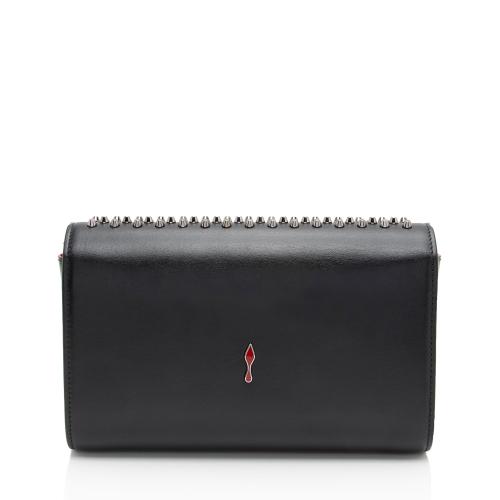 Christian Louboutin Calfskin Spiked Paloma Chain Clutch