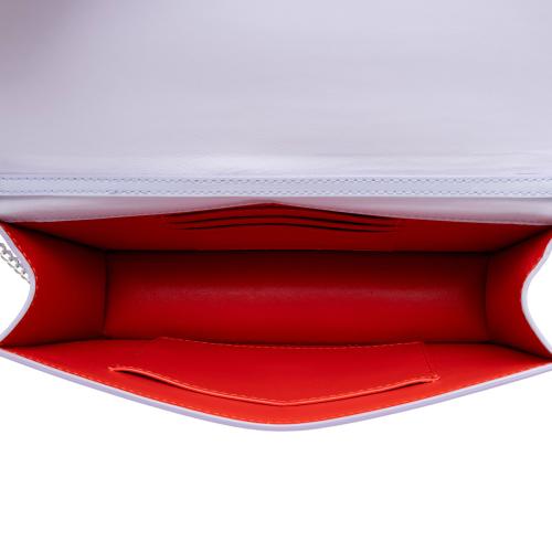 Christian Louboutin Embellished Patent Leather Loubi54 Clutch