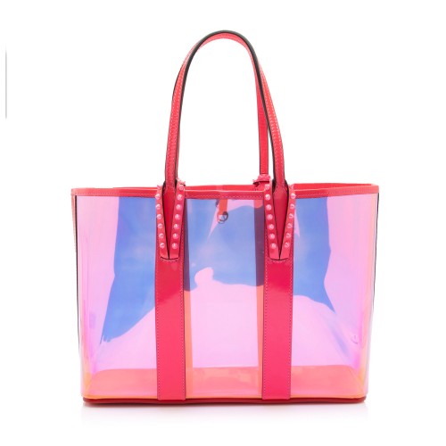 Christian Louboutin Iridescent PVC Small Cabata Tote