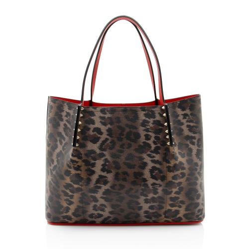 Christian Louboutin Leather Leopard Cabarock Large Tote