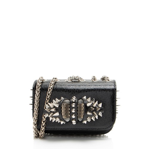 Christian Louboutin Leather Spiked Sweet Charity Mini Shoulder Bag