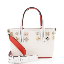 Christian Louboutin Leather Empire Spike Cabata Mini Tote