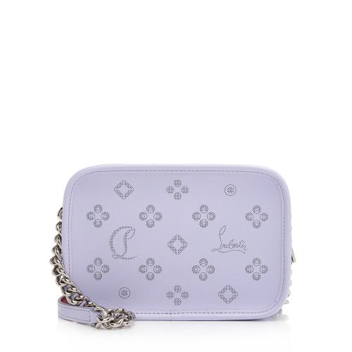 Christian Louboutin Perforated Leather Loubinthesky Small Camera Bag