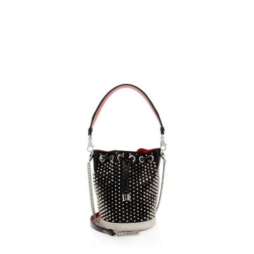 Christian Louboutin Studded Calfskin Marie Jane Bucket Bag