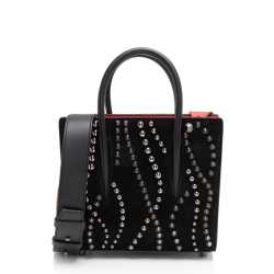 Christian Louboutin Suede Spiked Paloma Mini Tote