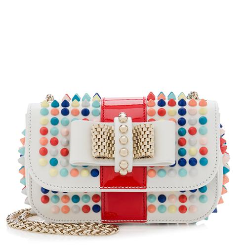 Christian Louboutin Leather Spiked Sweet Charity Small Crossbody