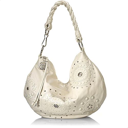 Coach Ali Studded Leather Hobo Handbag