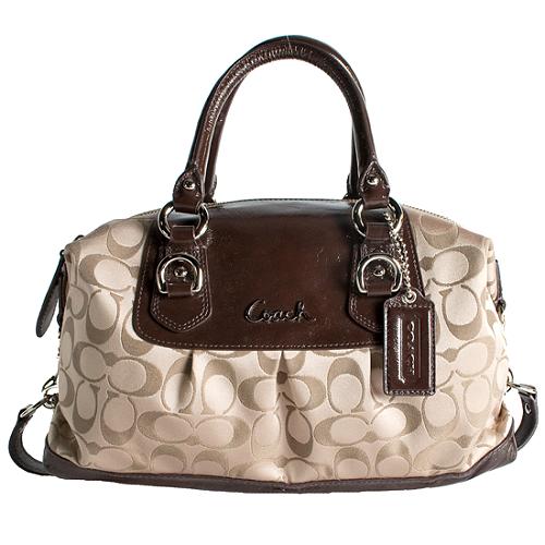 Coach Ashley Signature Sateen Satchel Handbag