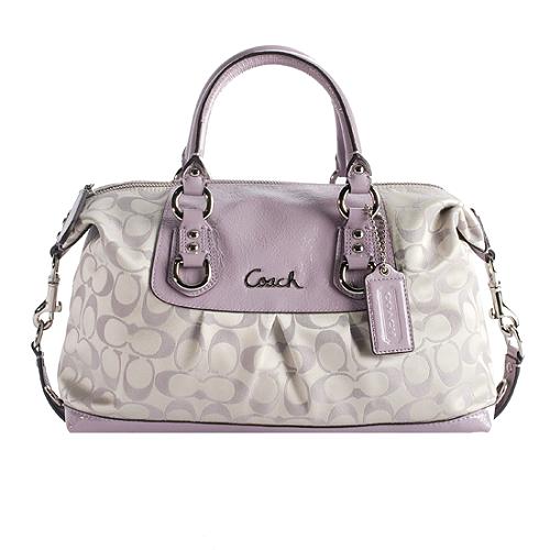 Coach Ashley Signature Sateen Satchel Handbag