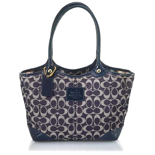 Coach Bleecker Denim Signature Tote