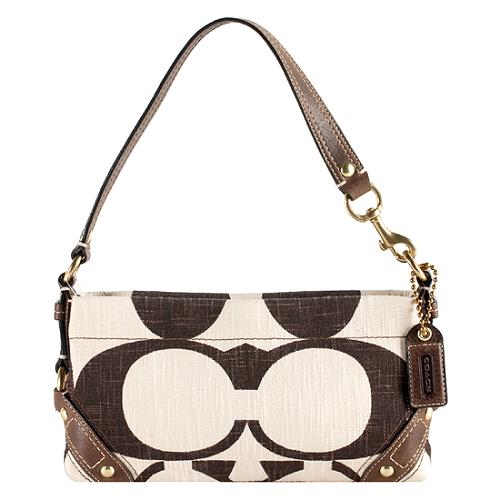 Coach Carly Signature Cotton Demi Shoulder Handbag