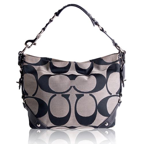 Coach Carly Signature Hobo Handbag 