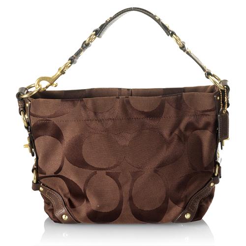 Coach Carly Signature Hobo Handbag 