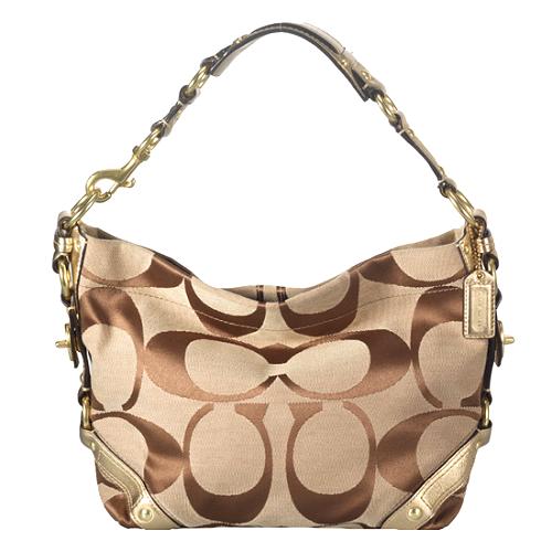 Coach Carly Signature Hobo Handbag