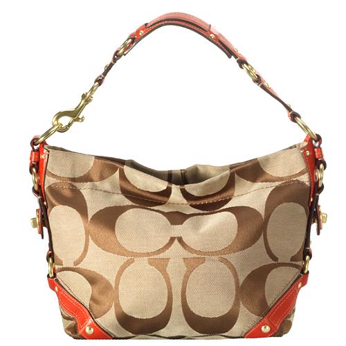 Coach Carly Signature Hobo Handbag