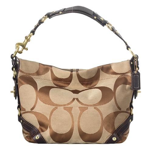 Coach Carly Signature Hobo Handbag