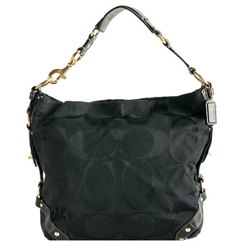 Coach Carly Signature Large Hobo Handbag