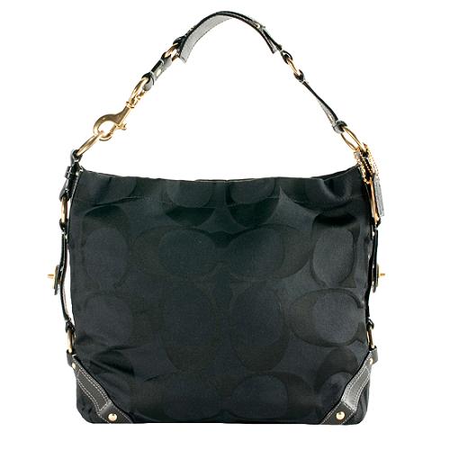 Coach Carly Signature Large Hobo Handbag