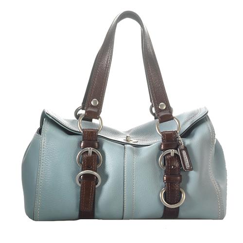 Coach Chelsea Pebbled Leather Satchel Handbag