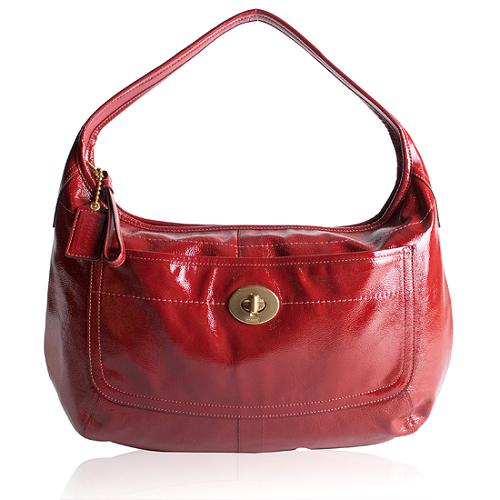 Coach Ergo Patent Leather Large Hobo Handbag