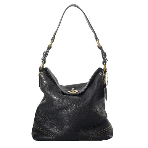 Coach Ergo Pebble Leather Hobo Handbag