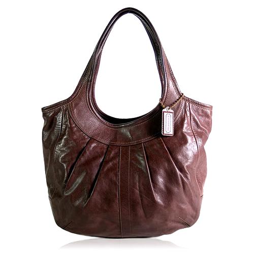 Coach Ergo Pleated Leather Tote