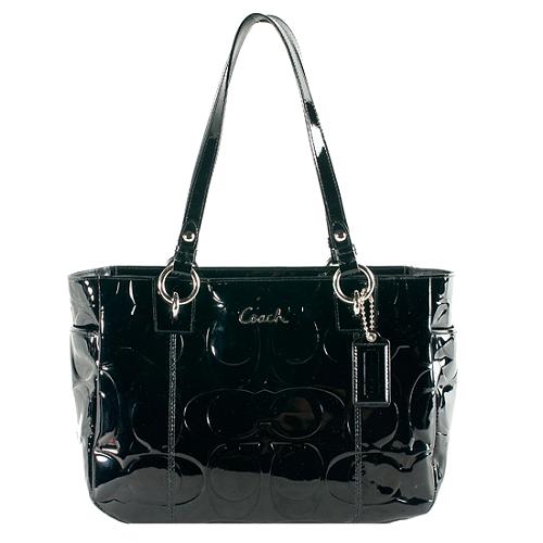 Coach Gallery Embossed Patent Leather East/West Tote