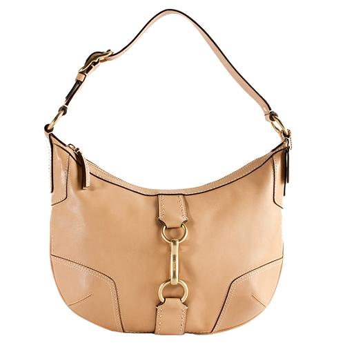 Coach Hamptons Leather Hobo Handbag