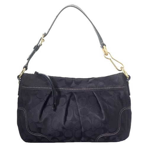 Coach Hamptons Pleated Signature Shoulder Handbag