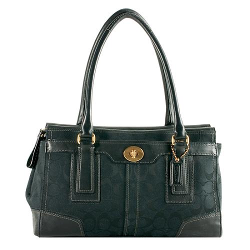 Coach Hamptons Signature Carryall Tote 