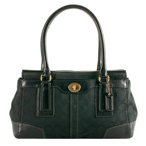 Coach Hamptons Signature Carryall Tote 