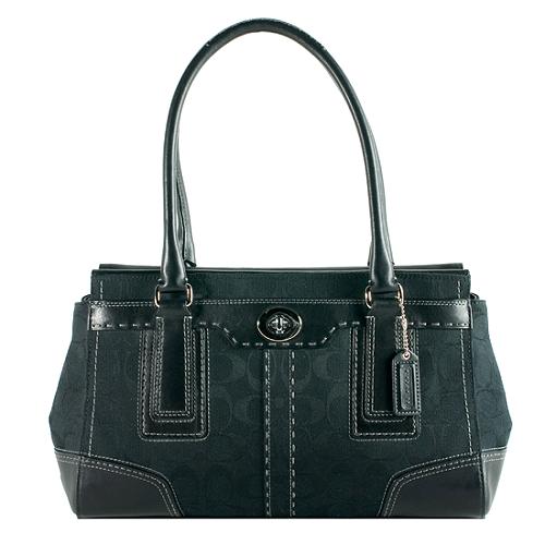 Coach Hamptons Signature Carryall Tote 