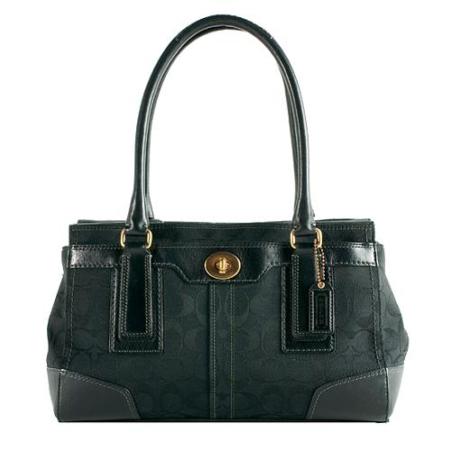 Coach Hamptons Signature Carryall Tote 