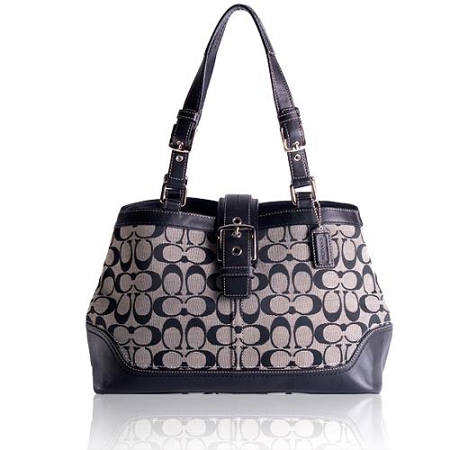 Coach Hamptons Signature Carryall Tote