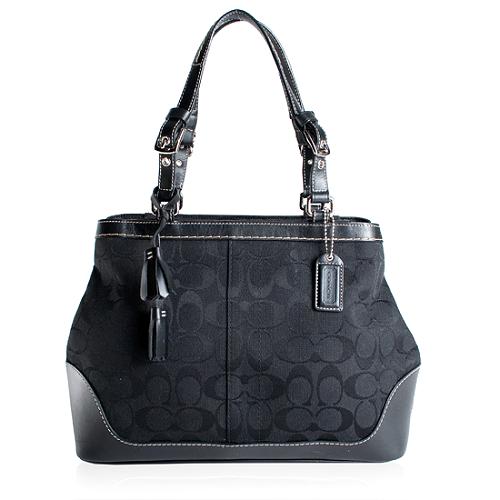 Coach Hamptons Signature Carryall Tote