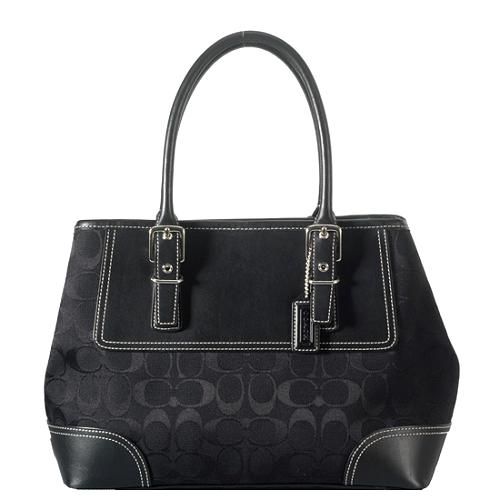 Coach Hamptons Signature Carryall Tote