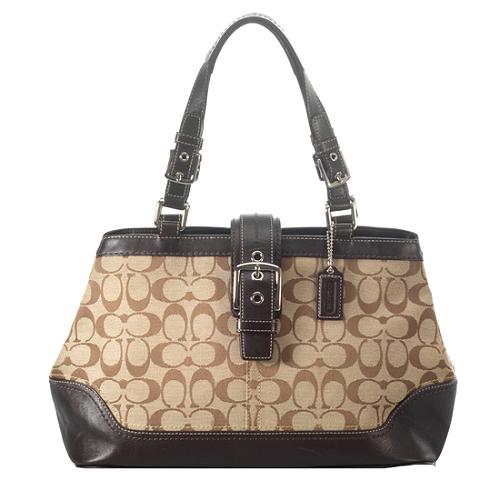 Coach Hamptons Signature Carryall Tote